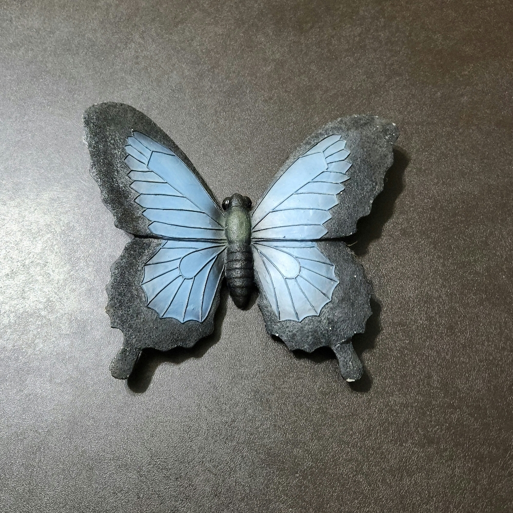 Blue butterfly wall hanging